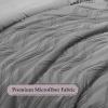 imagedownluxe Boho Twin Duvet Cover  Embroidery Shabby Chic Duvet Cover Twin Set for All Seasons 2 Pieces Tufted Boho Bedding Comforter Cover with Zipper Grey 02 Twin 68quot x 90quotGrey 01