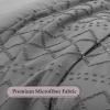 imagedownluxe Boho Twin Duvet Cover  Embroidery Shabby Chic Duvet Cover Twin Set for All Seasons 2 Pieces Tufted Boho Bedding Comforter Cover with Zipper Grey 02 Twin 68quot x 90quotGrey 02