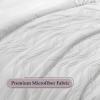imagedownluxe Boho Twin Duvet Cover  Embroidery Shabby Chic Duvet Cover Twin Set for All Seasons 2 Pieces Tufted Boho Bedding Comforter Cover with Zipper Grey 02 Twin 68quot x 90quotWhite 01