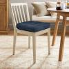imagedownluxe Chair Cushions for Dining Chairs 4 Pack Tufted Indoor Chair Pads with NonSlip Bottom UShaped Kitchen Chair Cushions 17quotx17quotx4quot KhakiNavy