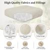 imagedownluxe Chair Cushions for Dining Chairs 4 Pack Tufted Indoor Chair Pads with NonSlip Bottom UShaped Kitchen Chair Cushions 17quotx17quotx4quot KhakiBeige