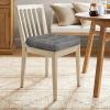 imagedownluxe Chair Cushions for Dining Chairs 4 Pack Tufted Indoor Chair Pads with NonSlip Bottom UShaped Kitchen Chair Cushions 17quotx17quotx4quot KhakiDark Grey