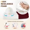 imagedownluxe Chair Cushions for Dining Chairs Waterproof Kitchen Chair Pads NonSlip Dining Seat Cushion with Ties 17quot x 16quot x 25quot Burgundy 4 PackBurgundy