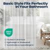 imagedownluxe Clear Shower Curtain Liner PEVA Lightweight Plastic Shower Liner with 3 Magnets 72quot x 72quot Waterproof Bathroom Curtain1 Clearlight