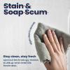 imagedownluxe Clear Shower Curtain Liner PEVA Lightweight Plastic Shower Liner with 3 Magnets 72quot x 72quot Waterproof Bathroom Curtain3 Frostedlight