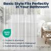 imagedownluxe Clear Shower Curtain Liner PEVA Lightweight Plastic Shower Liner with 3 Magnets 72quot x 72quot Waterproof Bathroom Curtain5clearextra Heavyeva