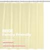 imagedownluxe Clear Shower Curtain Liner PEVA Lightweight Plastic Shower Liner with 3 Magnets 72quot x 72quot Waterproof Bathroom CurtainBeige