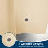imagedownluxe Clear Shower Curtain Liner PEVA Lightweight Plastic Shower Liner with 3 Magnets 72quot x 72quot Waterproof Bathroom CurtainBeige