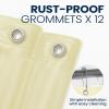 imagedownluxe Clear Shower Curtain Liner PEVA Lightweight Plastic Shower Liner with 3 Magnets 72quot x 72quot Waterproof Bathroom CurtainBeige