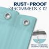 imagedownluxe Clear Shower Curtain Liner PEVA Lightweight Plastic Shower Liner with 3 Magnets 72quot x 72quot Waterproof Bathroom CurtainBlue