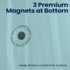 imagedownluxe Clear Shower Curtain Liner PEVA Lightweight Plastic Shower Liner with 3 Magnets 72quot x 72quot Waterproof Bathroom CurtainBlue