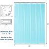 imagedownluxe Clear Shower Curtain Liner PEVA Lightweight Plastic Shower Liner with 3 Magnets 72quot x 72quot Waterproof Bathroom CurtainBlue