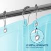 imagedownluxe Clear Shower Curtain Liner PEVA Lightweight Plastic Shower Liner with 3 Magnets 72quot x 72quot Waterproof Bathroom CurtainBlue