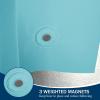 imagedownluxe Clear Shower Curtain Liner PEVA Lightweight Plastic Shower Liner with 3 Magnets 72quot x 72quot Waterproof Bathroom CurtainBlue