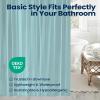 imagedownluxe Clear Shower Curtain Liner PEVA Lightweight Plastic Shower Liner with 3 Magnets 72quot x 72quot Waterproof Bathroom CurtainBlue
