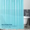 imagedownluxe Clear Shower Curtain Liner PEVA Lightweight Plastic Shower Liner with 3 Magnets 72quot x 72quot Waterproof Bathroom CurtainBlue