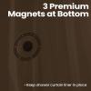 imagedownluxe Clear Shower Curtain Liner PEVA Lightweight Plastic Shower Liner with 3 Magnets 72quot x 72quot Waterproof Bathroom CurtainBrown