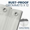 imagedownluxe Clear Shower Curtain Liner PEVA Lightweight Plastic Shower Liner with 3 Magnets 72quot x 72quot Waterproof Bathroom CurtainGrey