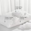 imagedownluxe Down Alternative Pillows King Size Set of 2  Hotel Collection Soft Bed Pillows for Sleeping Perfect for Side Back and Stomach Sleepers 20 X 36Horizontal Stripes