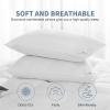 imagedownluxe Down Alternative Pillows King Size Set of 2  Hotel Collection Soft Bed Pillows for Sleeping Perfect for Side Back and Stomach Sleepers 20 X 36Horizontal Stripes
