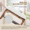 imagedownluxe Indoor Bench Cushion for Indoor Furniture NonSlip Tufted Overstuffed Textured Foam Bench Seat Cushion 36quot X 14quot X 4quot Brown 1 PackBeige