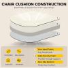 imagedownluxe Indoor Chair Cushions for Dining Chairs Soft and Comfortable Textured Foam Kitchen Chair Pads with Ties and NonSlip Backing 16quot x 16quot x 2quot Dark Grey 4 PackBeige