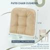 imagedownluxe Outdoor Chair Cushions Set of 2 for Patio Furniture Waterproof Tufted Overstuffed Patio Furniture Cushions Memory Foam Outdoor Seat Cushion 19quot X 19quot X 5quot KhakiKhaki