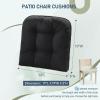 imagedownluxe Outdoor Chair Cushions Set of 2 for Patio Furniture Waterproof Tufted Overstuffed Patio Furniture Cushions Memory Foam Outdoor Seat Cushion 19quot X 19quot X 5quot KhakiBlack