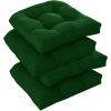 imagedownluxe Outdoor Chair Cushions Set of 2 for Patio Furniture Waterproof Tufted Overstuffed Patio Furniture Cushions Memory Foam Outdoor Seat Cushion 19quot X 19quot X 5quot KhakiForest Green