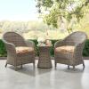 imagedownluxe Outdoor Chair Cushions Set of 4 for Patio Furniture WaterResistant Square Corner Patio Chair Cushions with Ties High Density Foam Outdoor Seat Cushion 185quot X 16quot X 3quot BlackEva Floral
