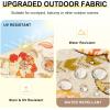 imagedownluxe Outdoor Chair Cushions Set of 4 for Patio Furniture WaterResistant Square Corner Patio Chair Cushions with Ties High Density Foam Outdoor Seat Cushion 185quot X 16quot X 3quot BlackEva Floral