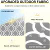 imagedownluxe Outdoor Chair Cushions Set of 4 for Patio Furniture WaterResistant Square Corner Patio Chair Cushions with Ties High Density Foam Outdoor Seat Cushion 185quot X 16quot X 3quot BlackGrey Gourd