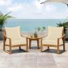 imagedownluxe Outdoor Deep Seat Cushion Set Waterproof Patio Furniture Cushions with Zipper for Outdoor Chair Sofa 24quot x 24quot Beige