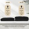 imagedownluxe Weighted Blanket King Size 18 lb Weighted Blanket with Glass Beads for All Season Machine Washable Heavy Blanket White 108 X 90 InchBlack