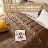imagedownluxe Weighted Blanket King Size 18 lb Weighted Blanket with Glass Beads for All Season Machine Washable Heavy Blanket White 108 X 90 InchBrown