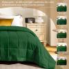 imagedownluxe Weighted Blanket King Size 18 lb Weighted Blanket with Glass Beads for All Season Machine Washable Heavy Blanket White 108 X 90 InchEmerald Green