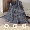 imagedownluxe Weighted Blanket King Size 18 lb Weighted Blanket with Glass Beads for All Season Machine Washable Heavy Blanket White 108 X 90 InchGrey