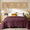 imagedownluxe Weighted Blanket King Size 18 lb Weighted Blanket with Glass Beads for All Season Machine Washable Heavy Blanket White 108 X 90 InchMaroon