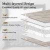 imagedownluxe Weighted Blanket King Size 18 lb Weighted Blanket with Glass Beads for All Season Machine Washable Heavy Blanket White 108 X 90 InchSand Color
