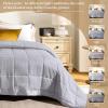 imagedownluxe Weighted Blanket King Size 18 lb Weighted Blanket with Glass Beads for All Season Machine Washable Heavy Blanket White 108 X 90 InchSilver