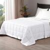 imagedownluxe Weighted Blanket King Size 18 lb Weighted Blanket with Glass Beads for All Season Machine Washable Heavy Blanket White 108 X 90 InchWhite