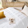 imagedownluxe Weighted Blanket King Size 18 lb Weighted Blanket with Glass Beads for All Season Machine Washable Heavy Blanket White 108 X 90 InchWhite