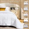 imagedownluxe Weighted Blanket King Size 18 lb Weighted Blanket with Glass Beads for All Season Machine Washable Heavy Blanket White 108 X 90 InchWhite
