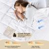 imagedownluxe Weighted Blanket King Size 18 lb Weighted Blanket with Glass Beads for All Season Machine Washable Heavy Blanket White 108 X 90 InchWhite