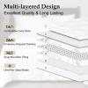 imagedownluxe Weighted Blanket King Size 18 lb Weighted Blanket with Glass Beads for All Season Machine Washable Heavy Blanket White 108 X 90 InchWhite