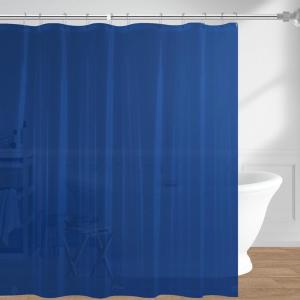 imagedownluxe Clear Shower Curtain Liner PEVA Lightweight Plastic Shower Liner with 3 Magnets 72quot x 72quot Waterproof Bathroom CurtainNavy