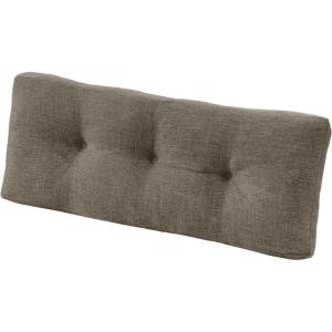 imagedownluxe Indoor Bench Cushion for Indoor Furniture NonSlip Tufted Overstuffed Textured Foam Bench Seat Cushion 36quot X 14quot X 4quot Brown 1 PackKhaki