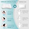 imagedownluxe Cervical Neck Pillow for Sleeping Side Sleeper Pillows for Adults Ergonomic Pillow for Side Back and Stomach Sleepers Orthopedic Contour Memory Foam Pillows with Pillowcase 26quotL x 17quotW
