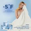 imagedownluxe Cooling Comforter Queen Size Cooling Blankets for Hot Sleepers Cold Blanket Summer Comforter with QMaxampgt04 ArcChill Cooling Fiber Light BlueBeige