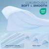 imagedownluxe Cooling Comforter Queen Size Cooling Blankets for Hot Sleepers Cold Blanket Summer Comforter with QMaxampgt04 ArcChill Cooling Fiber Light BlueLight Blue